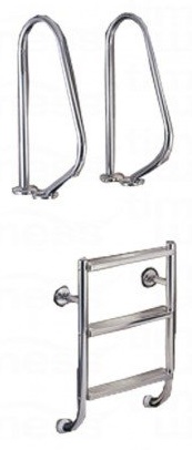 Edelstahlleiter (V4A) geteilt ◊