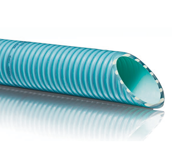 FlexFit flexibler PVC Druckschlauch B-active (verstärkt / türkis) / 25 m Rolle ◊